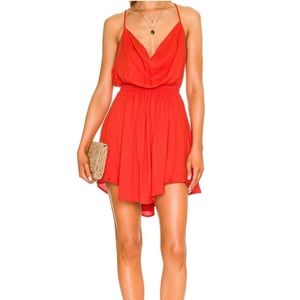 Indah red slip dress size small